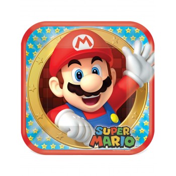 8 Plates Super Mario 23cm