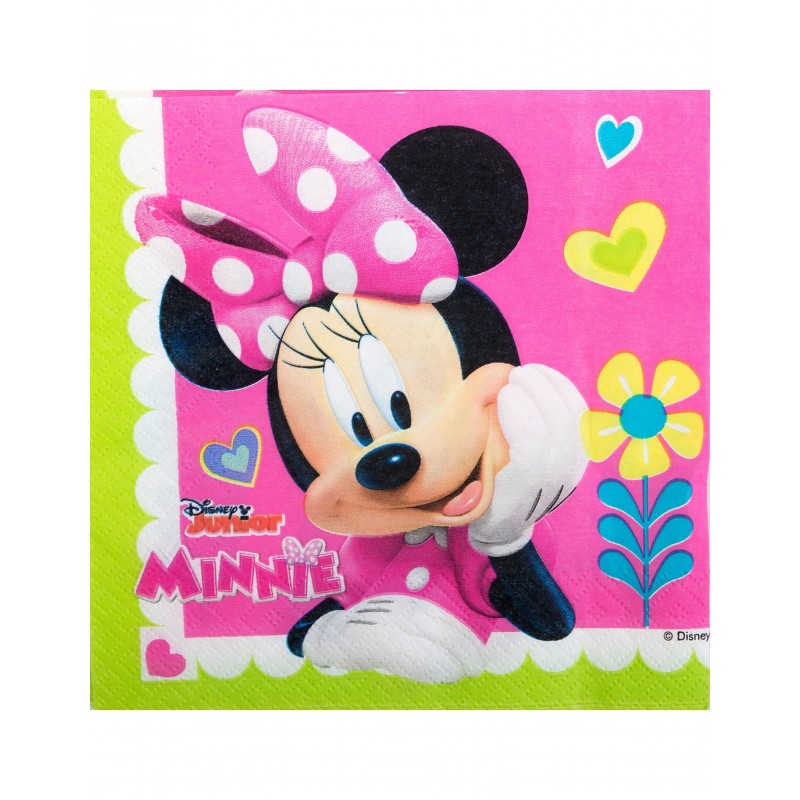 Serviettes Minnie Mouse Rose 33x33cm Party Fiesta